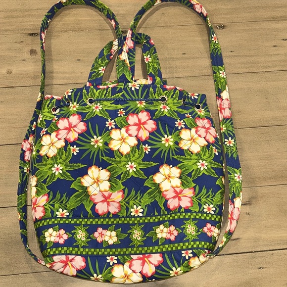Americana by Sharif Quilted Backpack Hawaiian Print - Picture 3 of 5